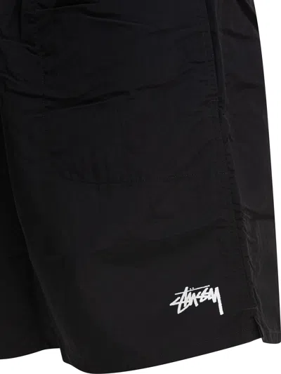 Stussy Stook Drawstring Water Shorts In Black