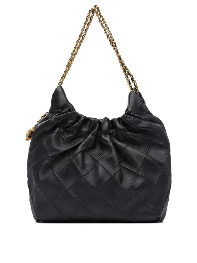 Tory Burch Mini Fleming Hobo Leather Shoulder Bag