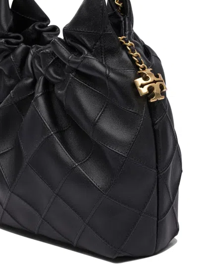 Tory Burch Mini Fleming Hobo Leather Shoulder Bag