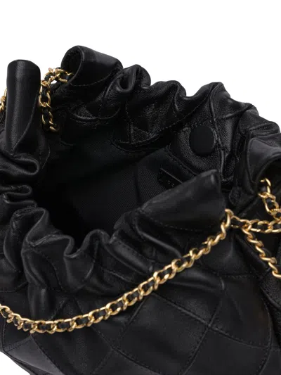 Tory Burch Mini Fleming Hobo Leather Shoulder Bag