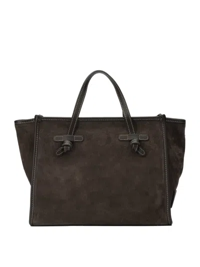 Gianni Chiarini Shoulder Bags With Suede Finish And Top Handles