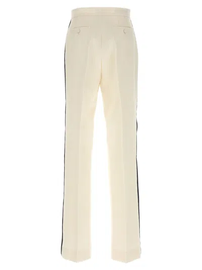 Gucci Trousers Featuring Side Stripe In Neutral