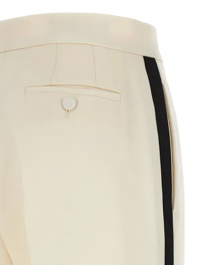 Gucci Trousers Featuring Side Stripe In Neutral