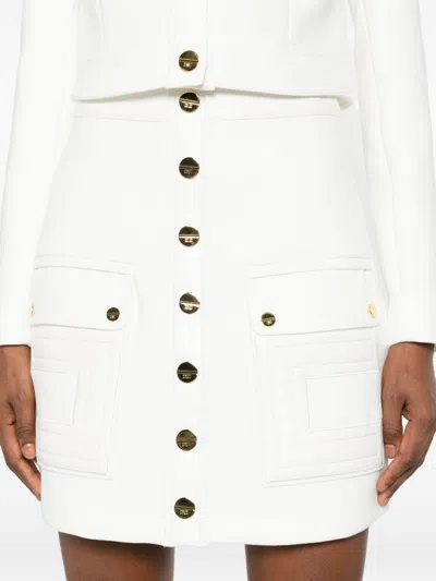 Elisabetta Franchi Skirts Light And Natural In White