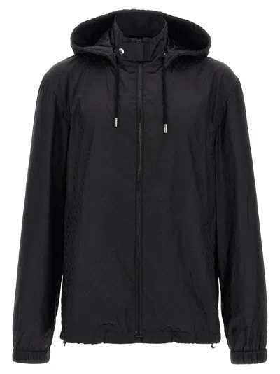 Alexander Mcqueen Skull Windbreaker In Black
