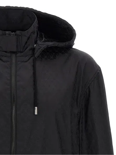 Alexander Mcqueen Skull Windbreaker In Black