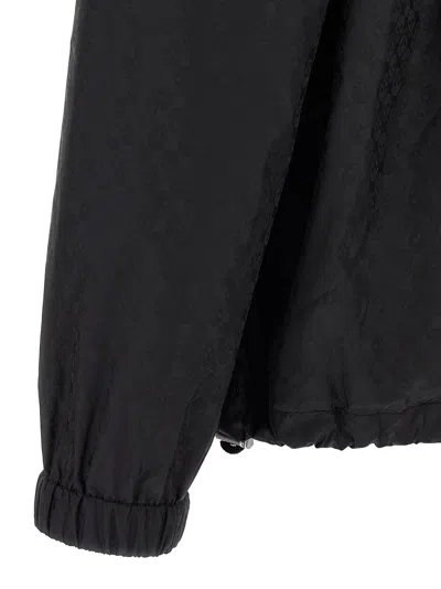 Alexander Mcqueen Skull Windbreaker In Black