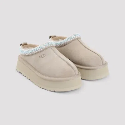 Ugg Tazz Ii Platform Suede Slippers In Neutral