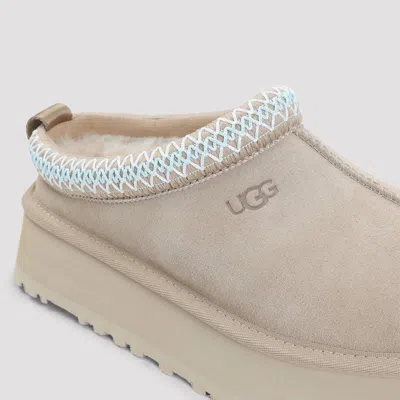 Ugg Tazz Ii Platform Suede Slippers In Neutral