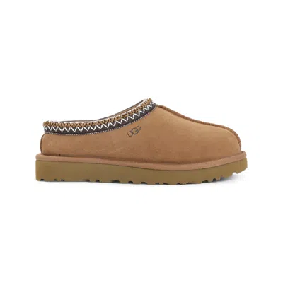 Ugg Chestnut Brown Suede Leather Tasman Ii Slippers In Brown