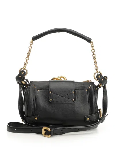 Chloé Black Leather Small Paddington Shoulder Bag