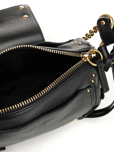 Chloé Black Leather Small Paddington Shoulder Bag