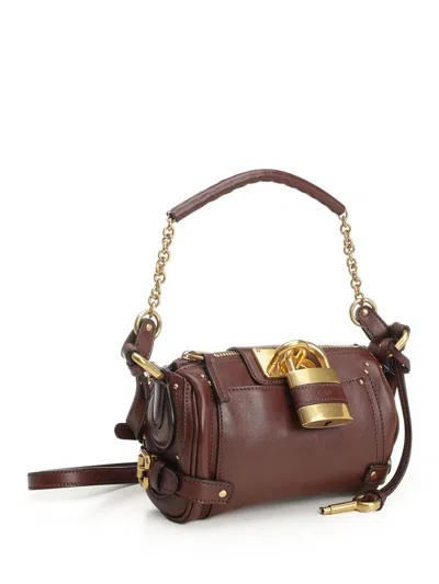 Chloé Crafty Brown Small Paddington Chain Bag In Brown