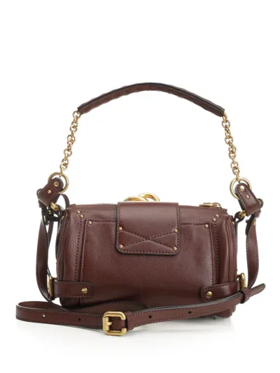 Chloé Crafty Brown Small Paddington Chain Bag In Brown