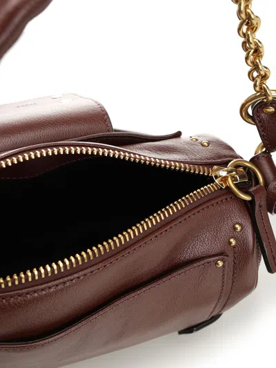 Chloé Crafty Brown Small Paddington Chain Bag In Brown