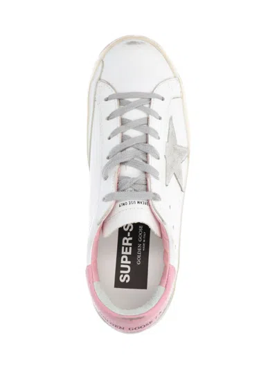 Golden Goose Leather Upper Sneakers With Suede Star Patch In White