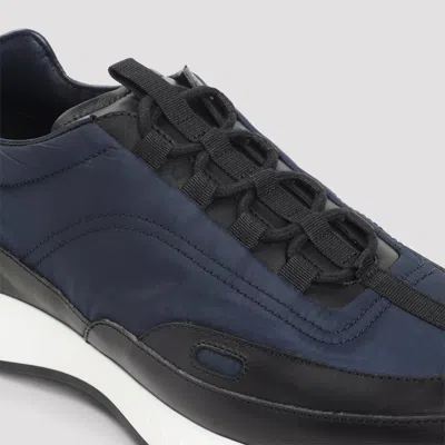 John Lobb Stylish Sneakers With Contrast Sole And Pull Tab In Blue