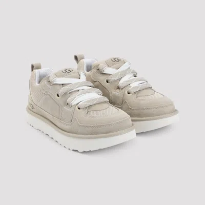 Ugg Lo Lowmel Suede Sneakers In Neutral