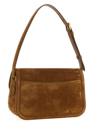 Saint Laurent Solferino Shoulder Bags Brown