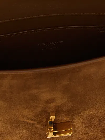 Saint Laurent Solferino Shoulder Bags Brown