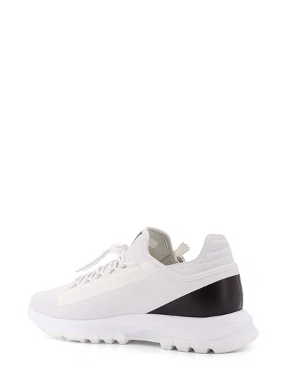 Givenchy Spectre Runner Leather Sneakers With 4g Side Zip Detail In White