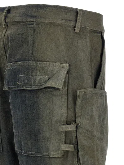 Rick Owens Stefan Cargo Jeans Gray In Brown