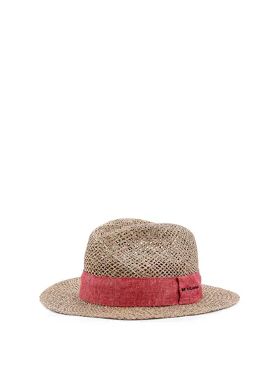 Kiton Ciro Paone Straw Hat In Brown