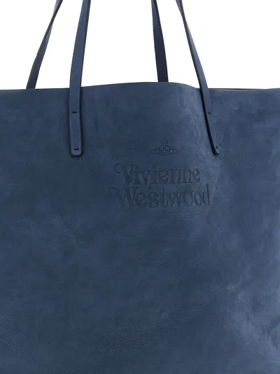 Vivienne Westwood Studio Tote Bag Blue