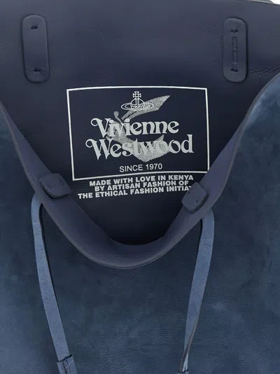Vivienne Westwood Studio Tote Bag Blue