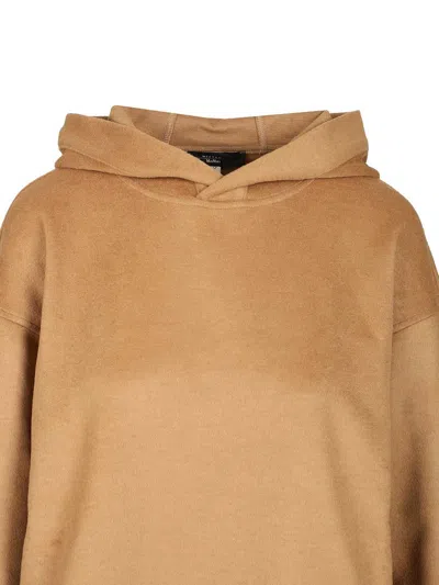 Weekend Max Mara Hoodie With Drawstring By Oscuri In Brown