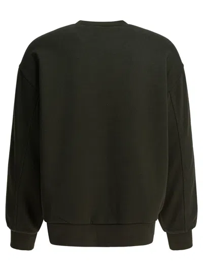 Carhartt Crewneck Sweatshirt With Zippered Chest Pocket And Square Patch Logo In Green