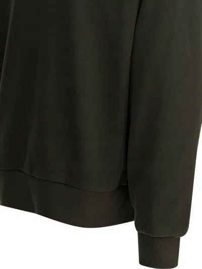 Carhartt Crewneck Sweatshirt With Zippered Chest Pocket And Square Patch Logo In Green