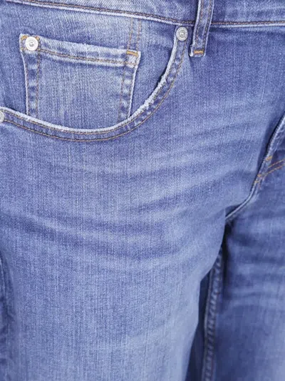 7 For All Mankind Tapered Slim Fit Denim Trousers In Blue