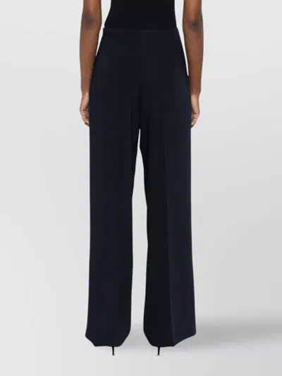 P.a.r.o.s.h Tailored Trousers With High Waist And Wide-leg Design In Black