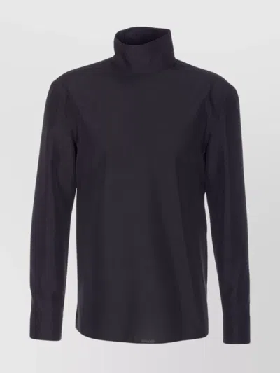 Gucci Technical Panama Shirt Shirt And Blouse Black In Gray