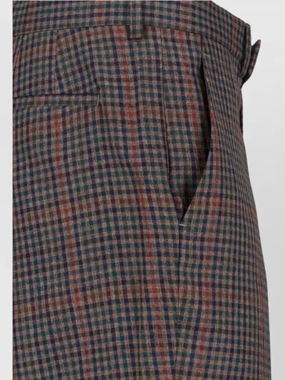 Paul Smith Classic Straight-leg Trousers With Smooth Finish In Brown