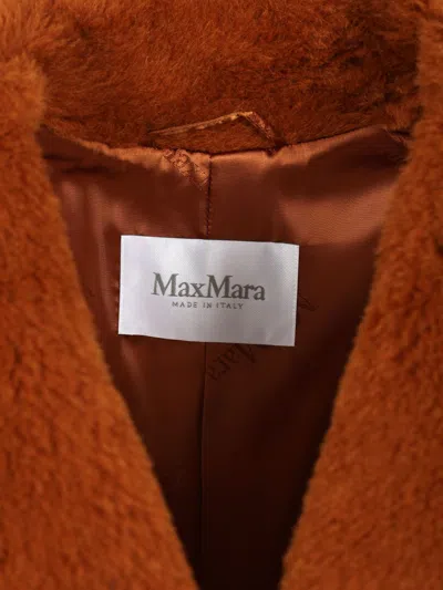 Max Mara Brown Tedgirl Teddy Bear Icon Coat Coat In Brown