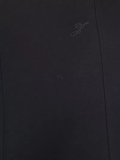 Jacquemus Triangle Midi Skirt Flared Hem In Black