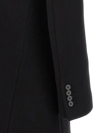 Alexander Mcqueen Wool And Cashmere Coat Coats And Trench Coats Black In Black
