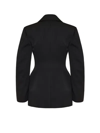 Givenchy Tailored Wool Blazer Notched Lapels In Black