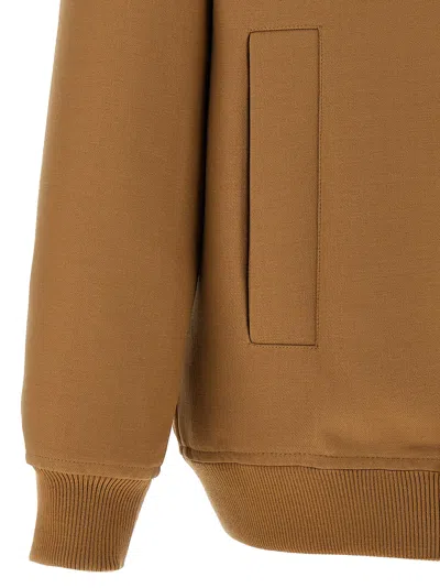 Gucci Wool Jacket Puffer Jackets Brown In Animal Print