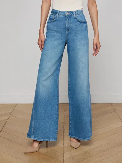 L'agence Sandy Wide-leg Jean In Blue