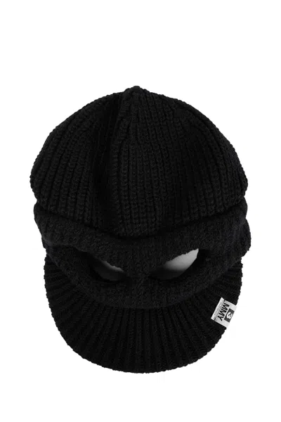 Miharayasuhiro Visor Knit Cap In Black