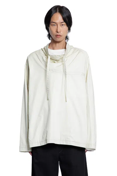 Lemaire Man  Shirts In White