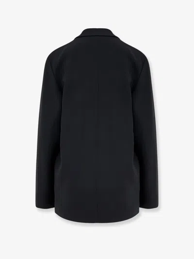 Alberta Ferretti Women Cady Blazer With Cut Out Sleeves In Black