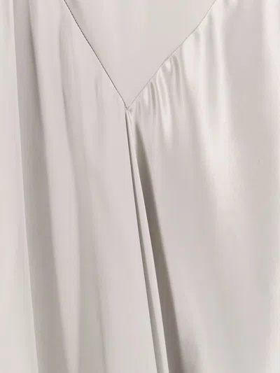 Alberta Ferretti Cut-out Long Sleeve Dress In Gray