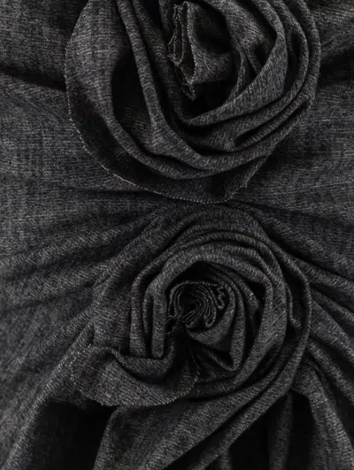 Alberta Ferretti Ruffled Long-sleeve Midi Dress In Multi