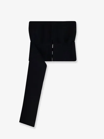 Alberta Ferretti Women Wool Knit Top In Black