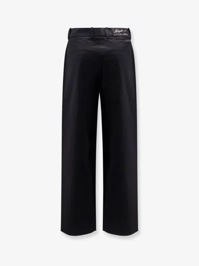 Axel Arigato Serif Straight Chino Pants In Black