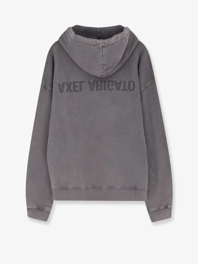 Axel Arigato Men Organic Cotton Hooded Sweatshirt In Gray